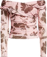 Petal & Pup Navida Off the Shoulder Mesh Top