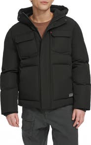 Levi's Water Resistant Hooded Quilted Puffer Jacket