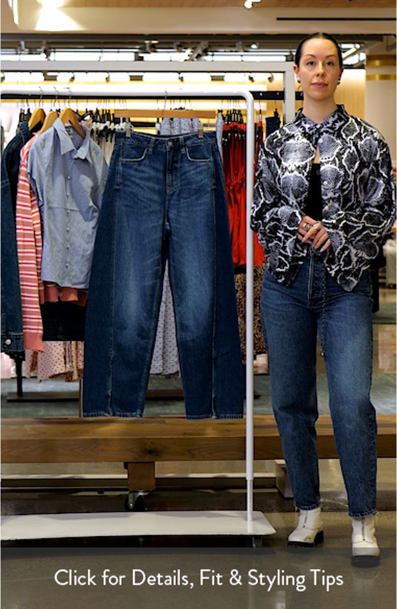 Split Hem Balloon Leg Jeans, sales video thumbnail