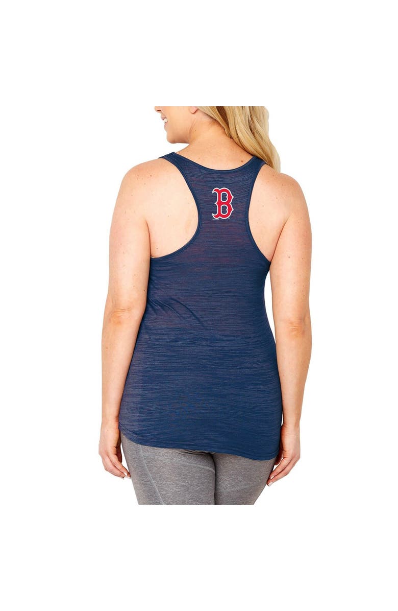 SOFT AS A GRAPE Women's Soft as a Grape Navy Boston Red Sox Plus Size Swing for the Fences Racerback Tank Top, Alternate, color, Navy