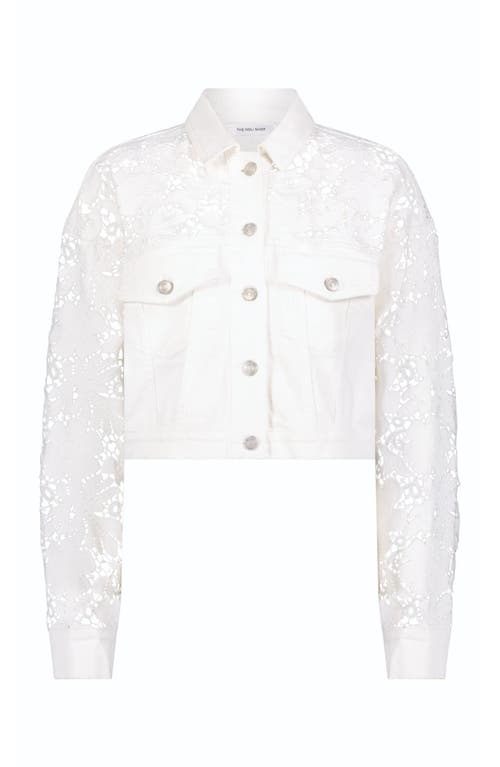 The Noli Shop Celeste Jean Jacket In White