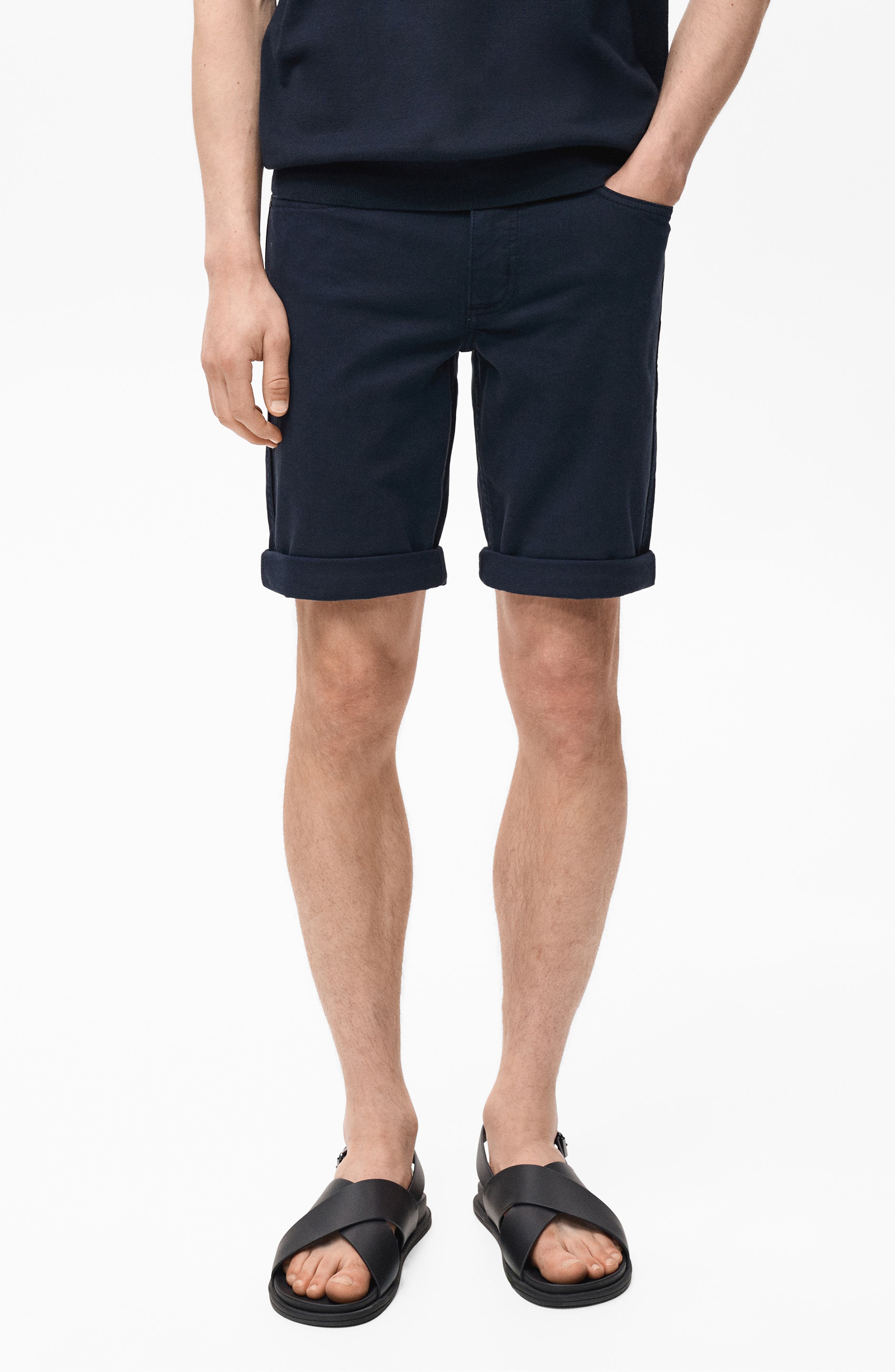 MANGO Denim Bermuda Shorts