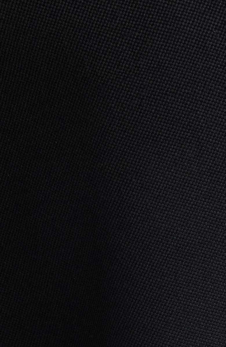 Chloé Buckle Keyhole High Waist Wool Straight Leg Pants, Alternate, color, Black