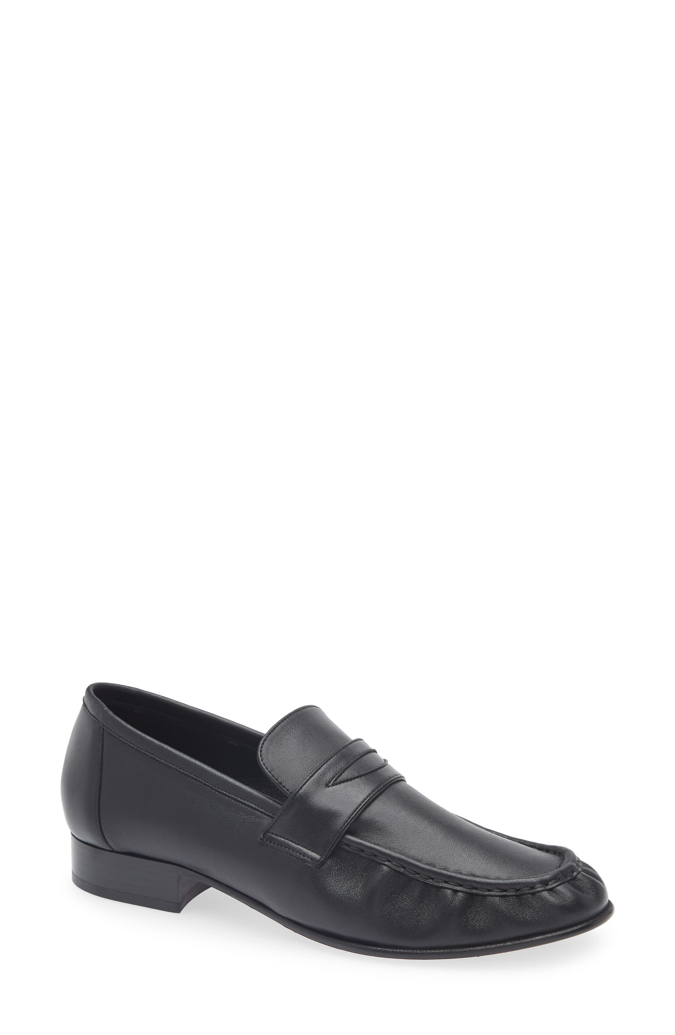Mansur Gavriel Penny Loafer, Main, color, Black