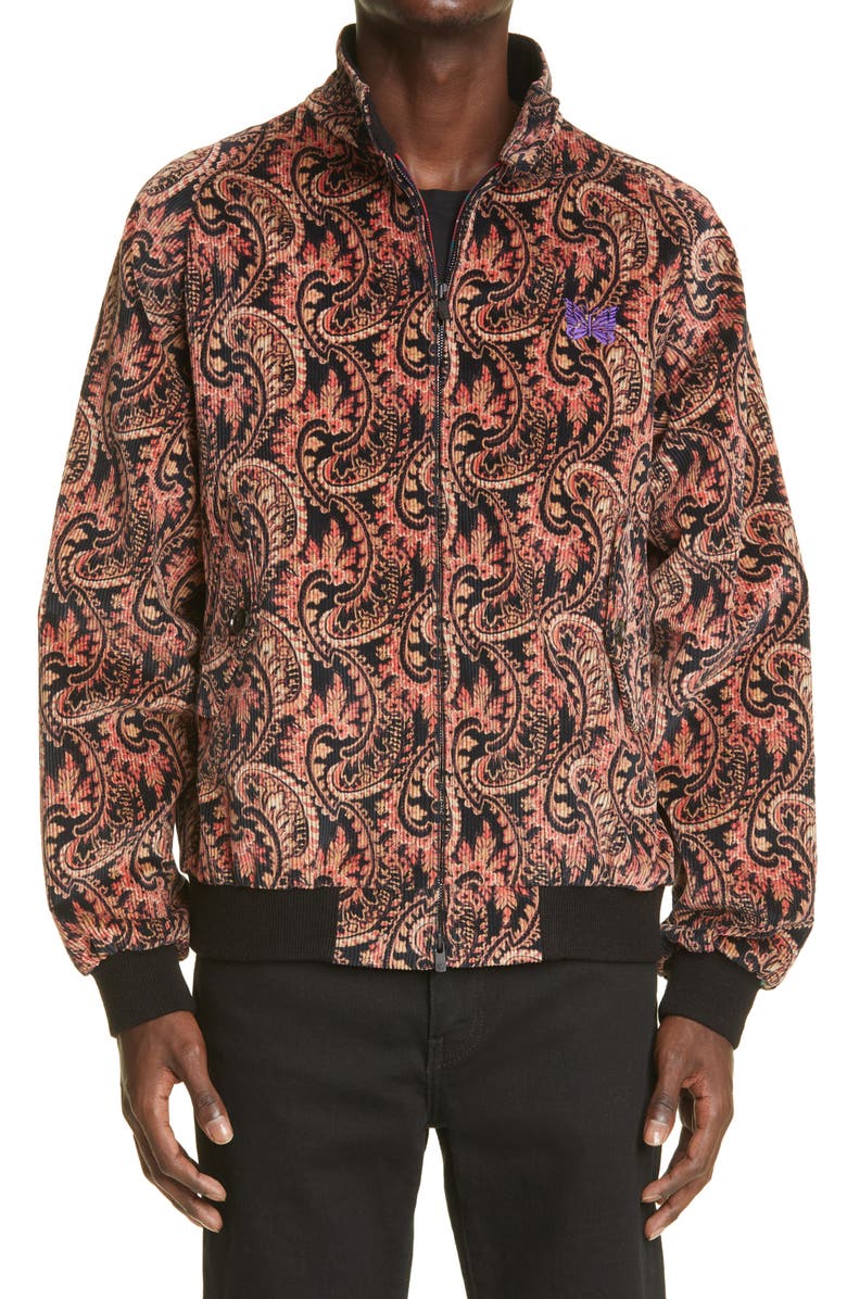 Baracuta x Needles G9 Paisley Corduroy Bomber Jacket, Main, color,