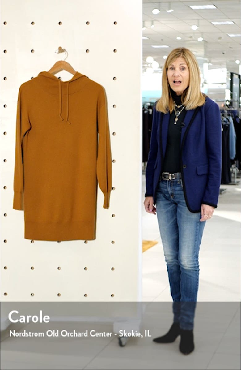 Long Sleeve Hoodie Sweater Dress, sales video thumbnail