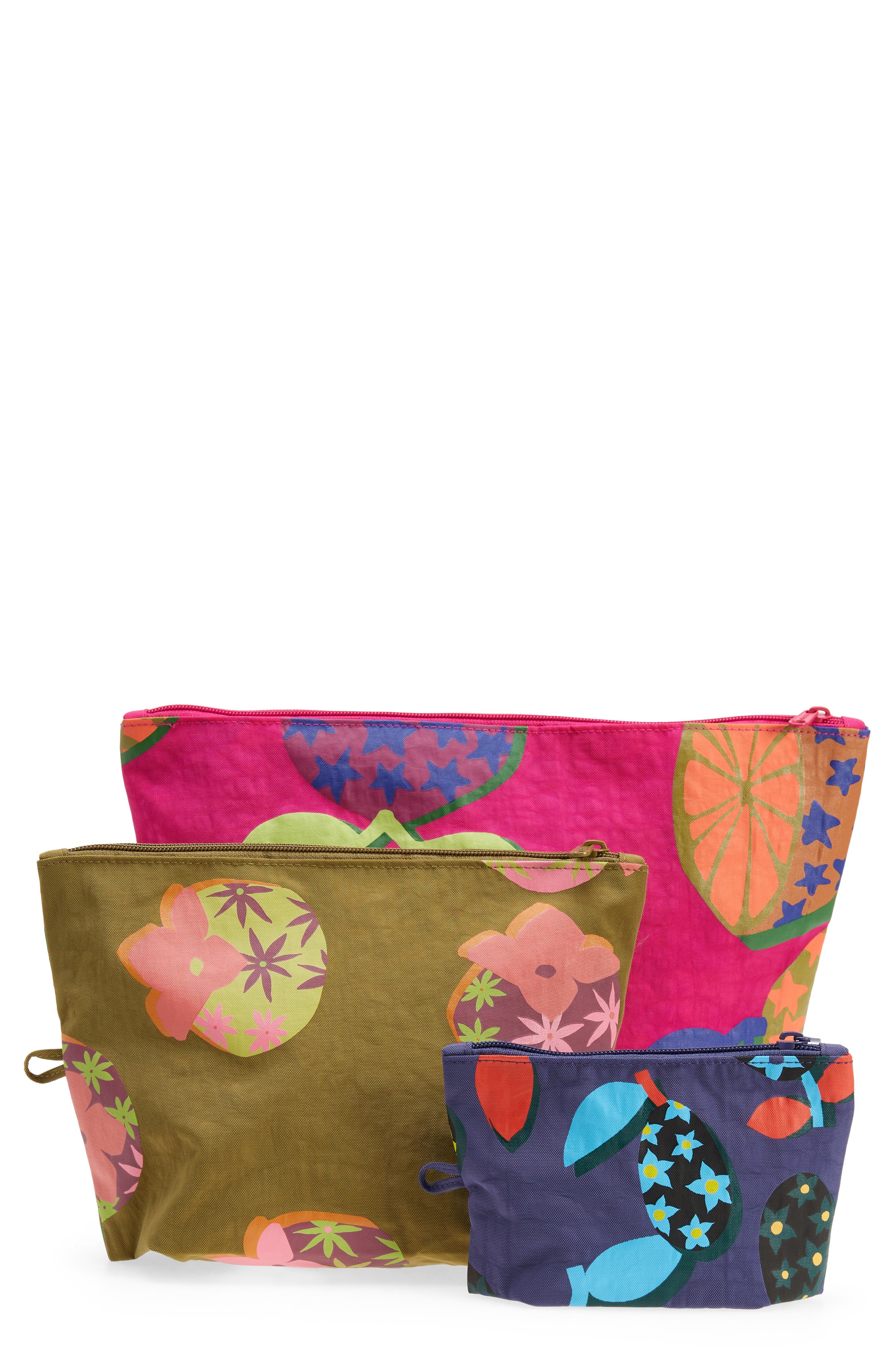 Baggu 3-Piece Go Pouch Set, Main, color, 