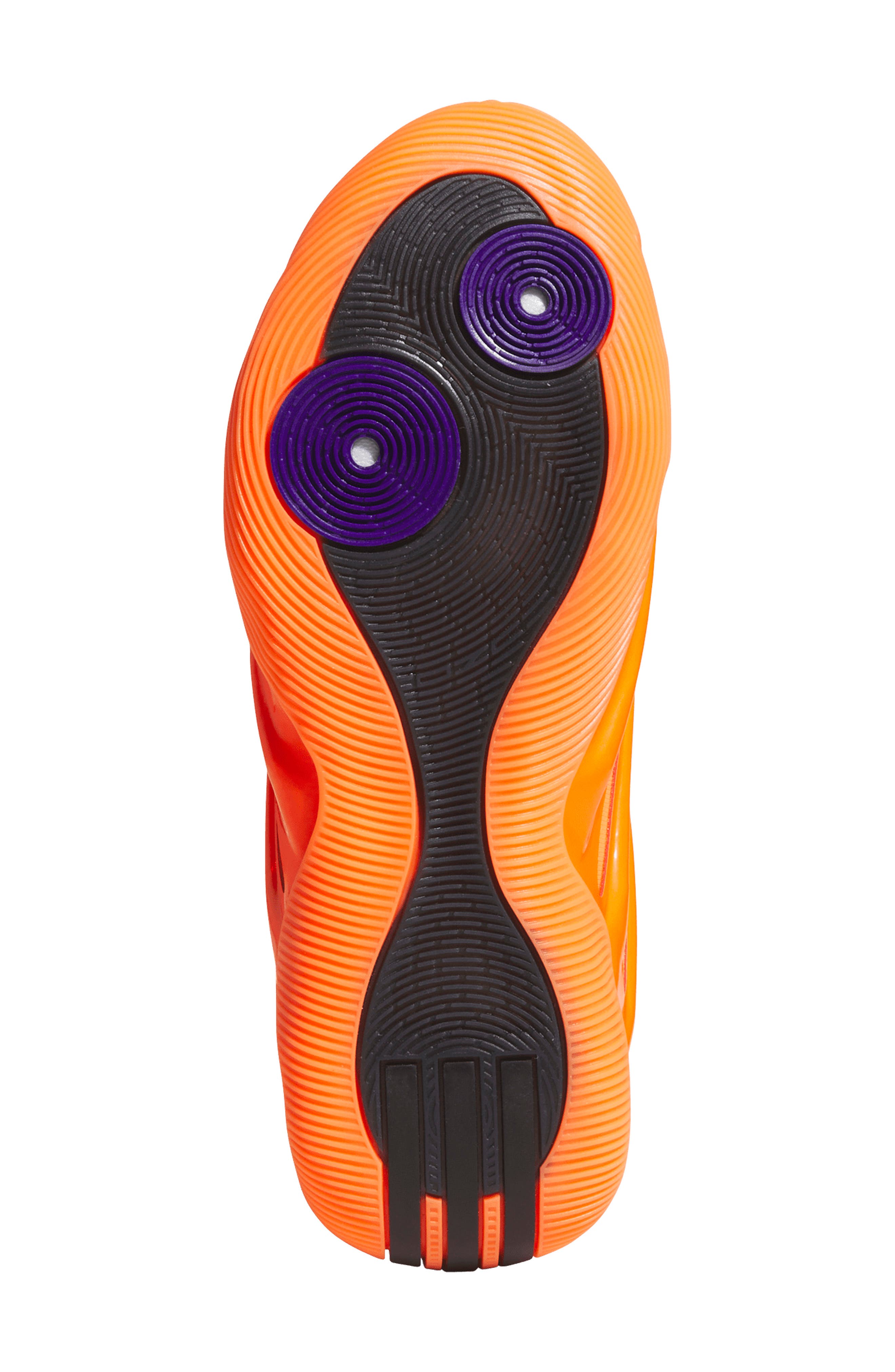 adidas Gender Inclusive Harden Volume 9 Basketball Shoe, Alternate, color, Solar Orange/ Black/ Purple