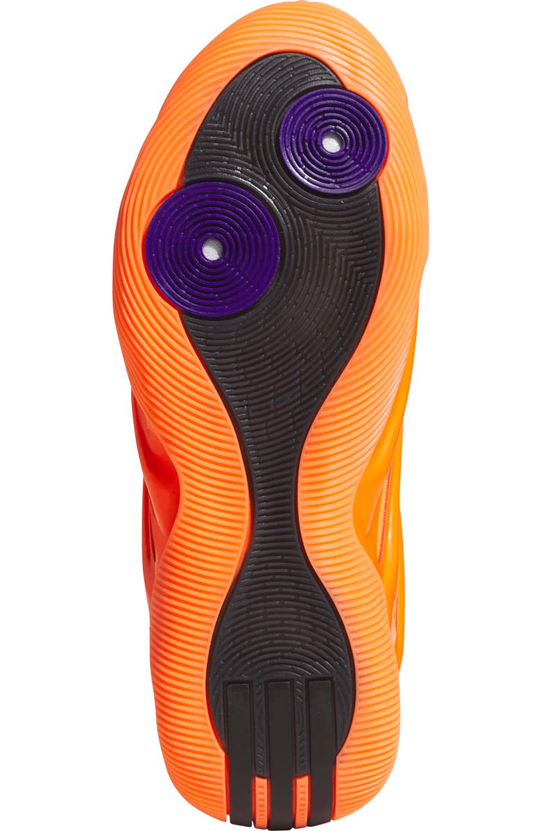 adidas Gender Inclusive Harden Volume 9 Basketball Shoe, Alternate, color, Solar Orange/ Black/ Purple