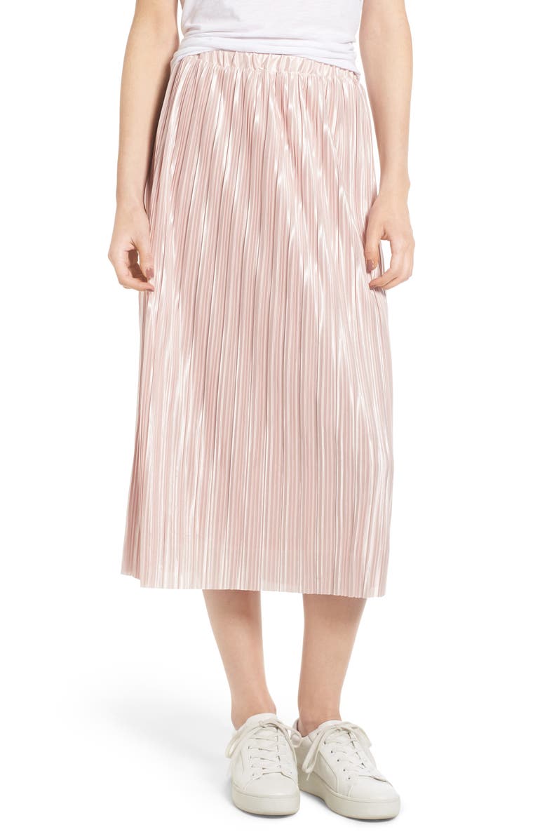 Chelsea28 Plissé Pleat Skirt, Main, color,
