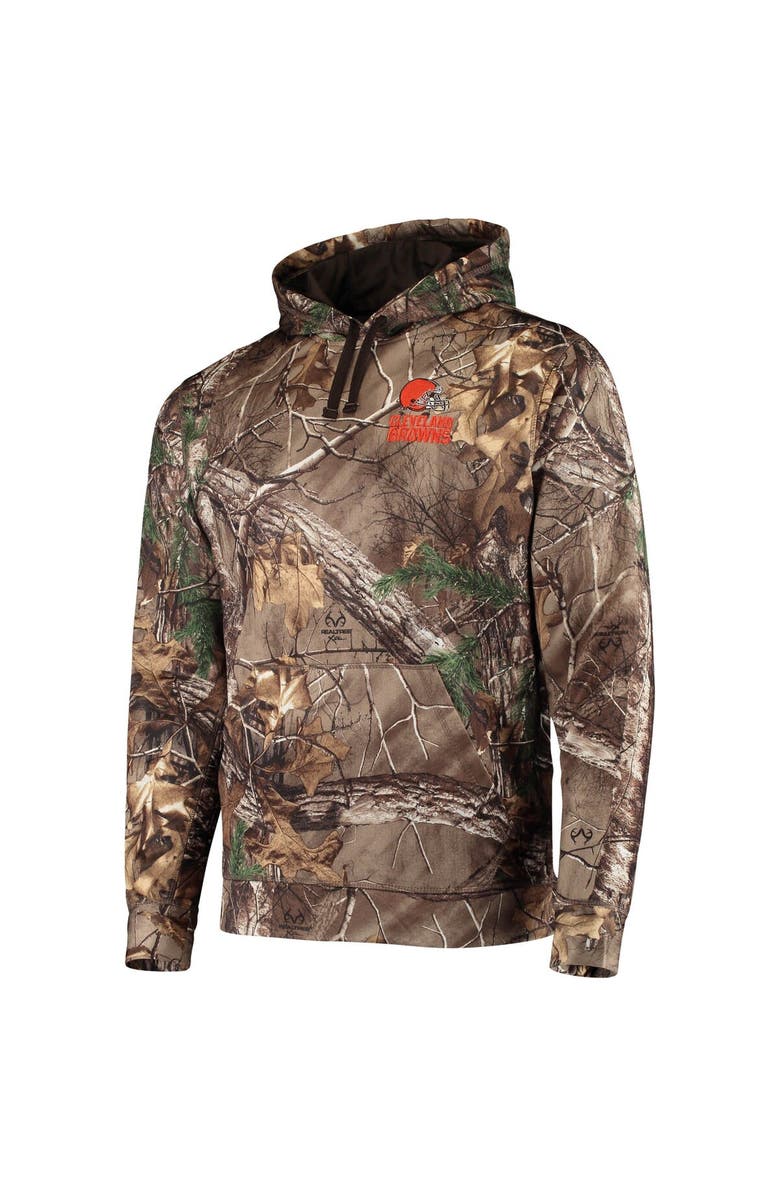 DUNBROOKE Men's Dunbrooke Realtree Camo Cleveland Browns Circle Champion Tech Fleece Pullover Hoodie, Alternate, color, Realtree Camo