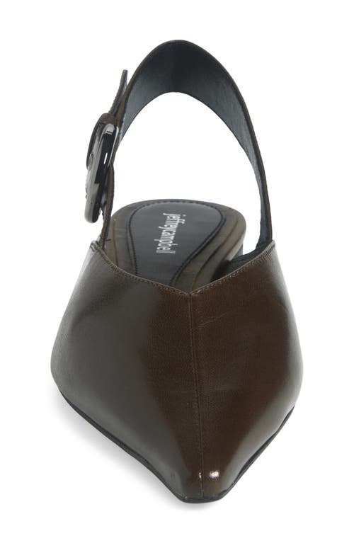JEFFREY CAMPBELL JEFFREY CAMPBELL SCONE SLINGBACK POINTED TOE FLAT