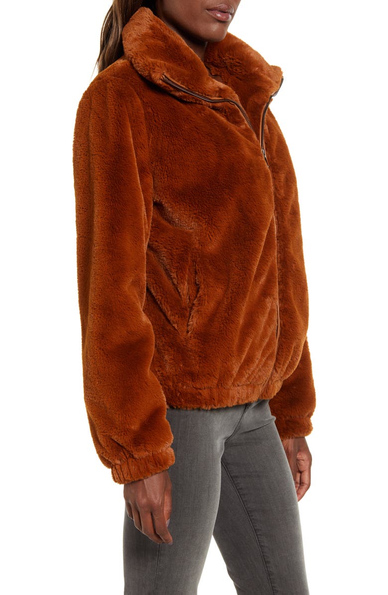 Splendid Olympia Faux Fur Jacket, Alternate, color, 