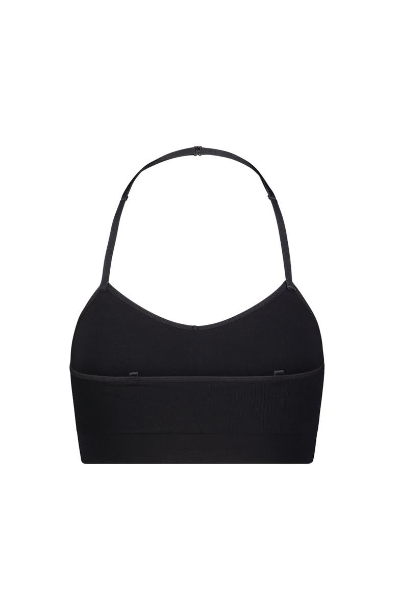 BRABAR Soft Convertible Crop Top to Halter Bralette, Alternate, color, Black