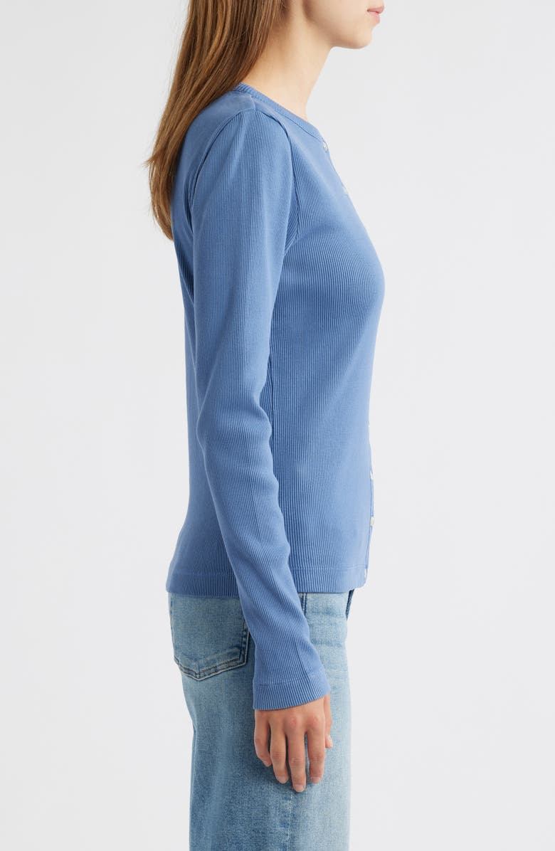 Madewell Garment Dyed Rib Cardigan, Alternate, color,