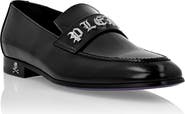 PHILIPP PLEIN Leather Moccasin Gothic Plein Men