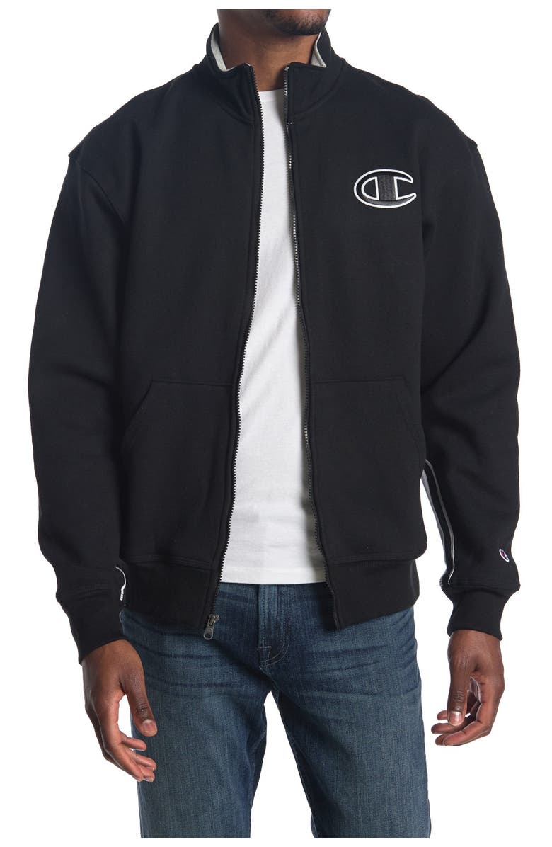 Champion Powerblend Funnel Neck Jacket, Main, color,