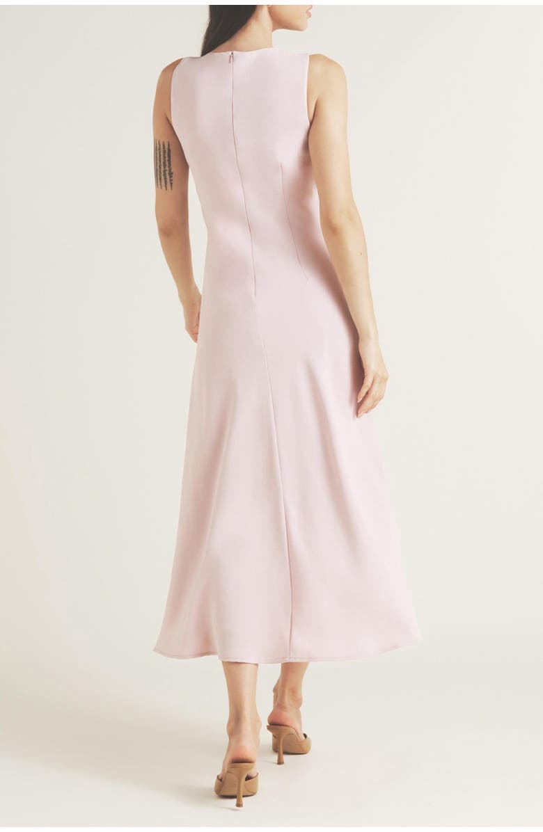 Six Stories Daphne Knot Detail Sleeveless Midi Dress, Alternate, color, Lilac