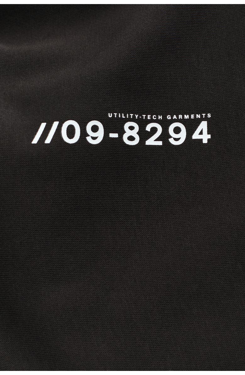 H&M Block-coloured Hoodie, Alternate, color, Black