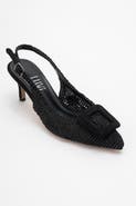 Prologue Shoes Ensley Knitted Buckled Pointed Toe Pump