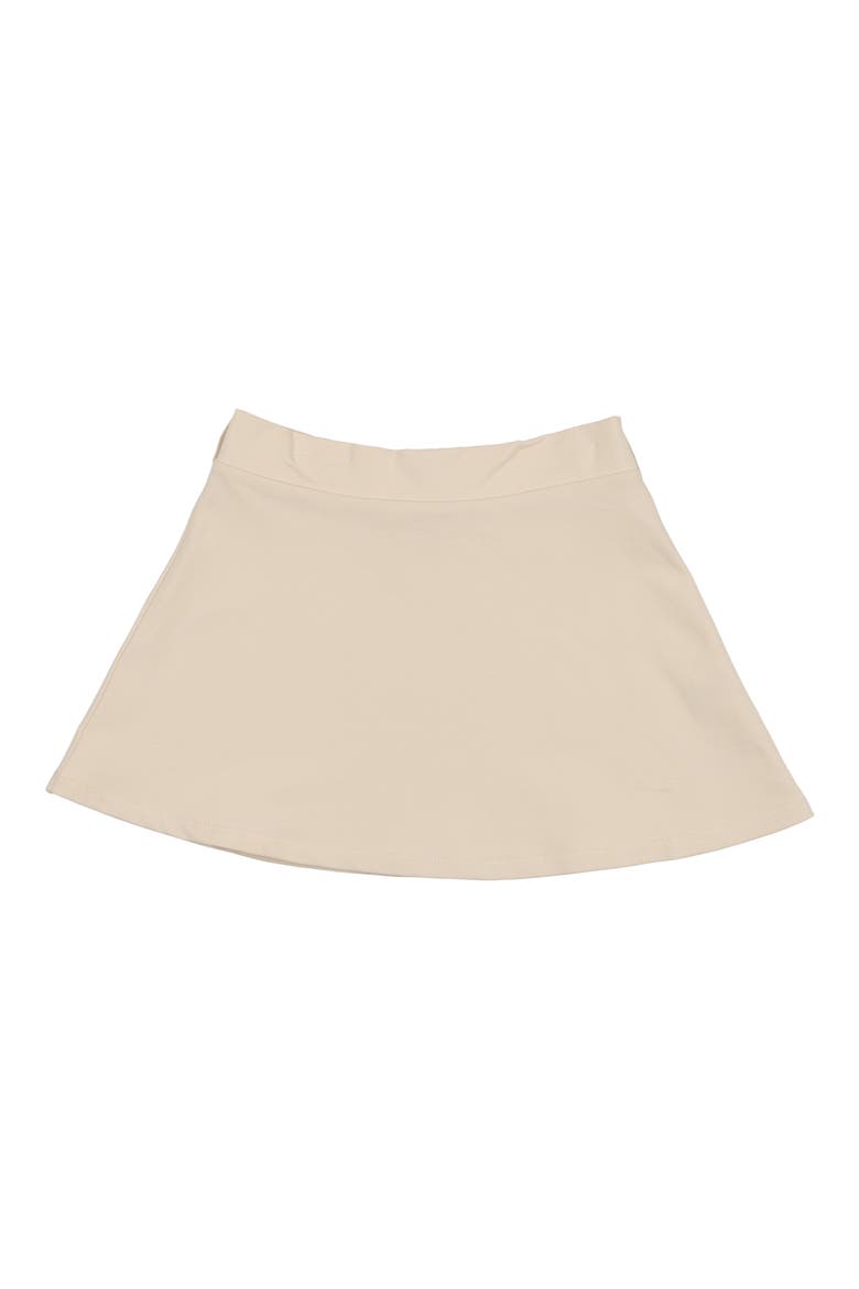 Kids' Belt Bag & Cotton Blend Skirt Set, Alternate, color, SAND