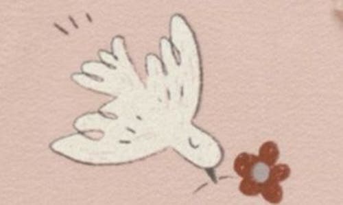 Rylee + Cru Kids' Dove Print Knit Joggers In Pink