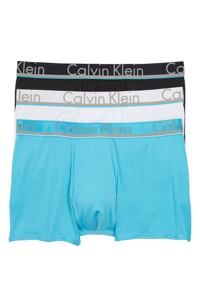 Calvin Klein 3-Pack Comfort Microfiber Trunks, Main, color,