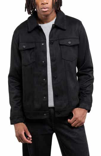 XRAY Faux Fur Collar Faux Suede Jacket