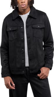 XRAY Faux Fur Collar Faux Suede Jacket
