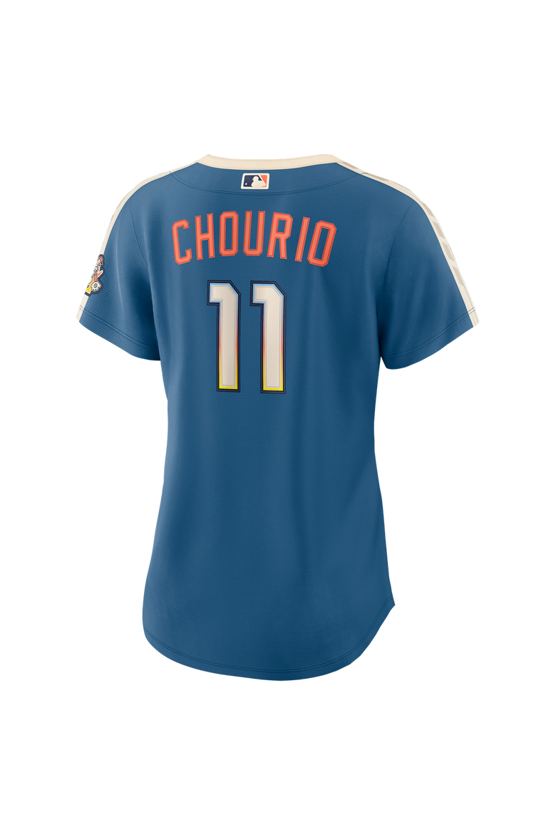 Women's Nike Jackson Chourio Mineral Blue Milwaukee Brewers 2026 City Connect Stadium Jersey, Alternate, color, Mineral Blue