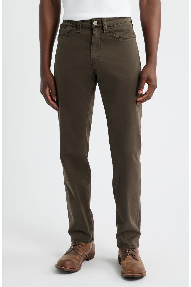 Charisma Relaxed Straight Leg Twill Pants, Main, color, CACTUS GREEN TWILL