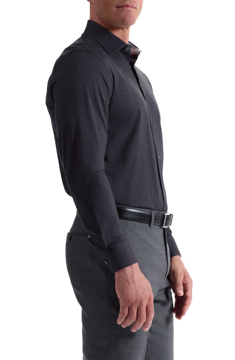 Bugatchi Jimmy OoohCotton<sup>®</sup> Button-Up Shirt, Alternate, color, Black