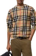Burberry Check Cashmere Sweater