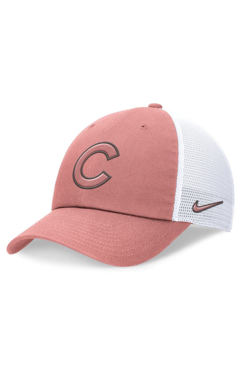 Nike Women's Nike Pink Chicago Cubs Club Trucker Adjustable Hat, Main, color,