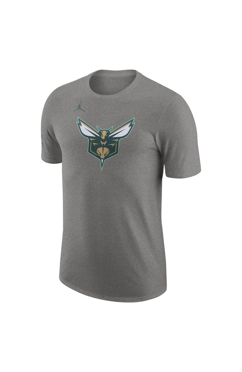 Nike Men's Nike Gray Charlotte Hornets 2023/24 City Edition Essential Warmup T-Shirt, Alternate, color, 