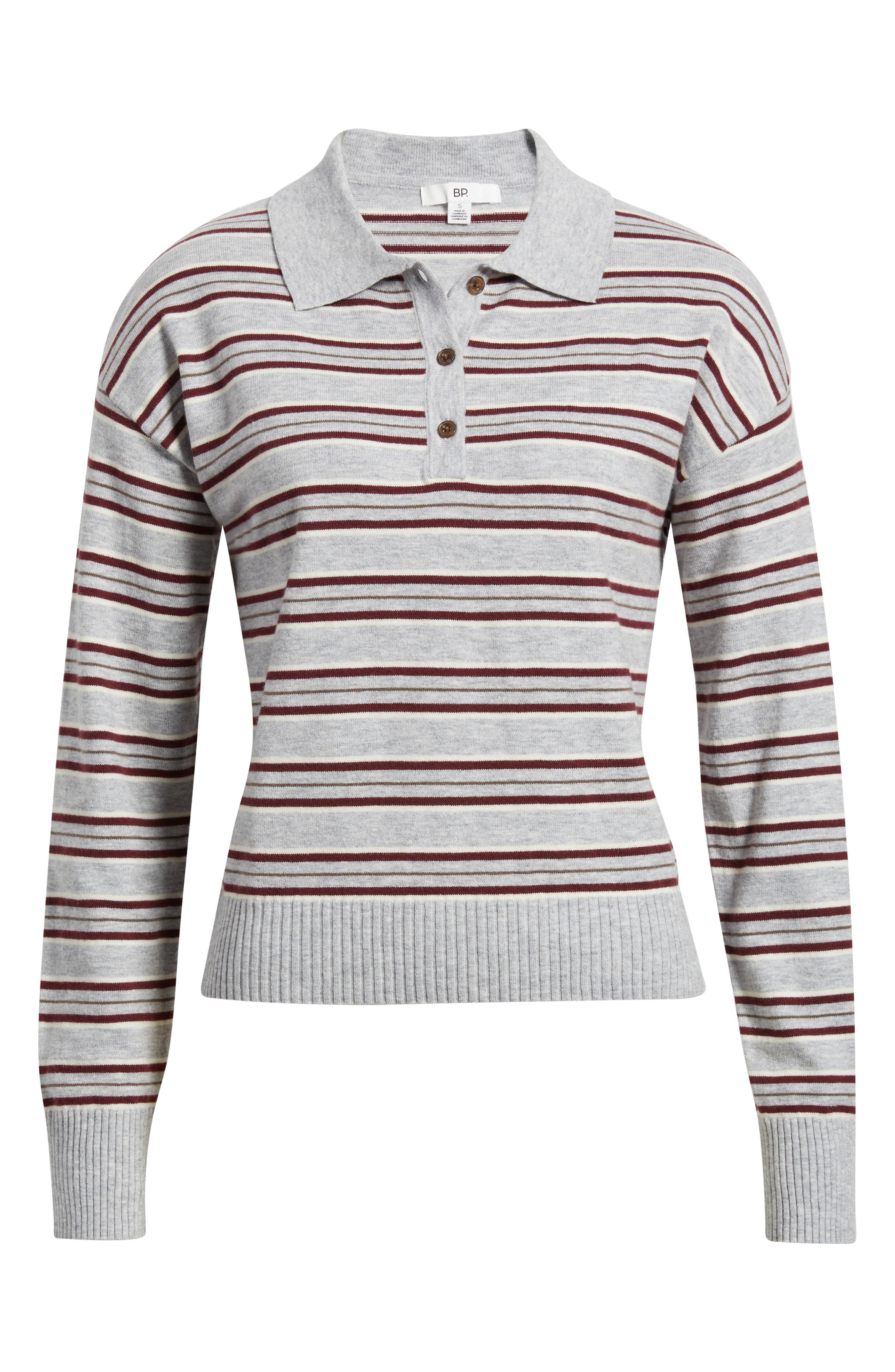 selected GREY- BURG HANNAH STRIPE
