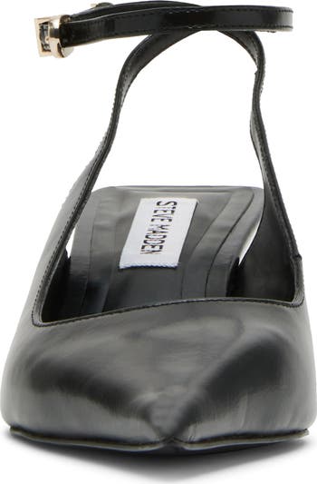 Steve Madden Rizzie Ankle Strap Pointed Toe Kitten Heel Pump