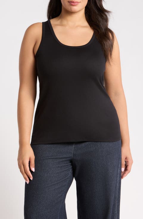 Scoop Neck Rib Tank