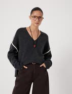 Hush Billie Wool Blend V Neck Sweater
