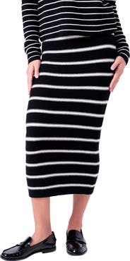 English Factory Stripe Sweater Skirt