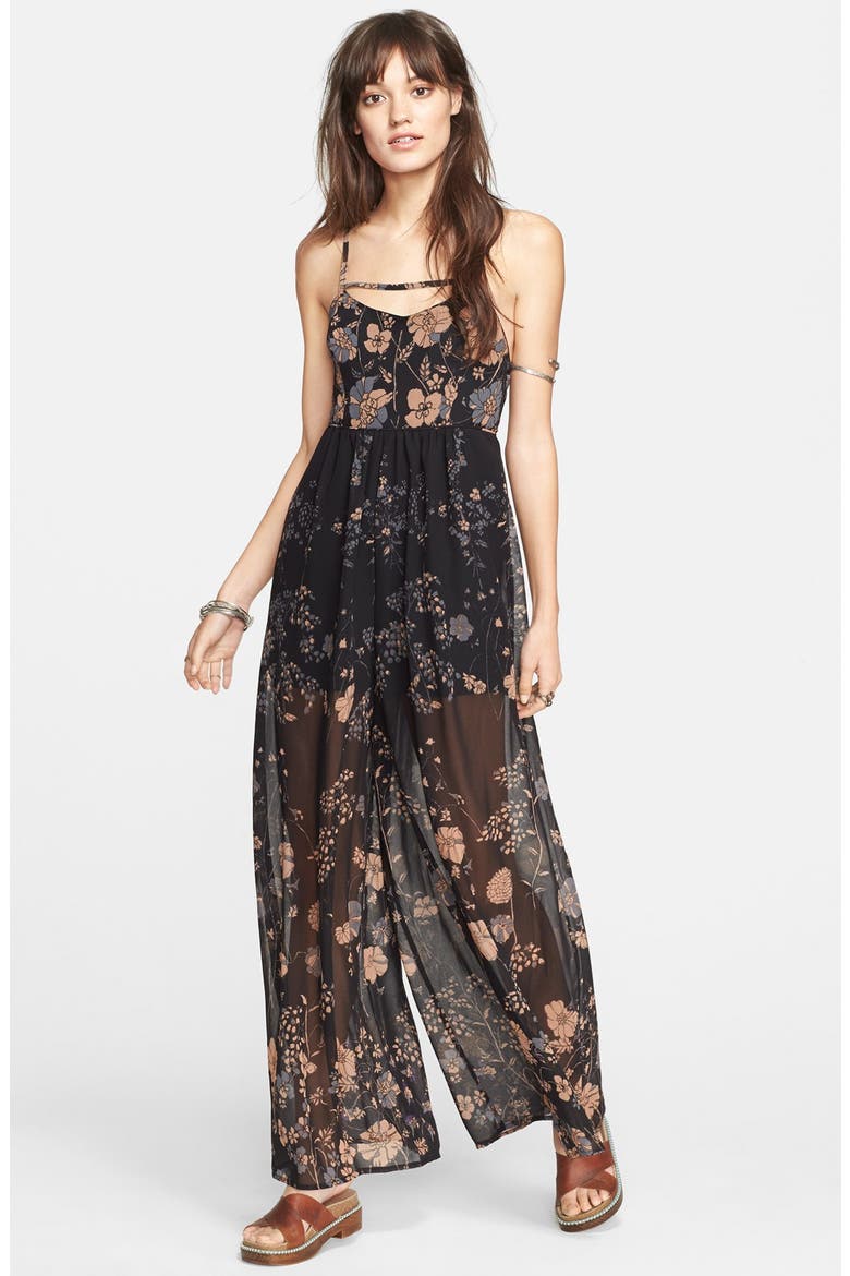 'Meadow Rue' Jumpsuit, Main, color, MIDNIGHT COMBO