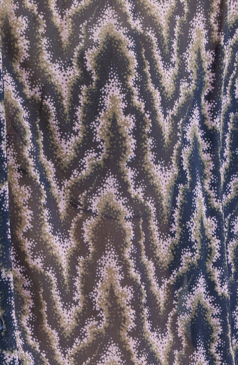 BOSS Orange Benvylla Chevron Print Button-Up Shirt, Alternate, color, Purple Multi