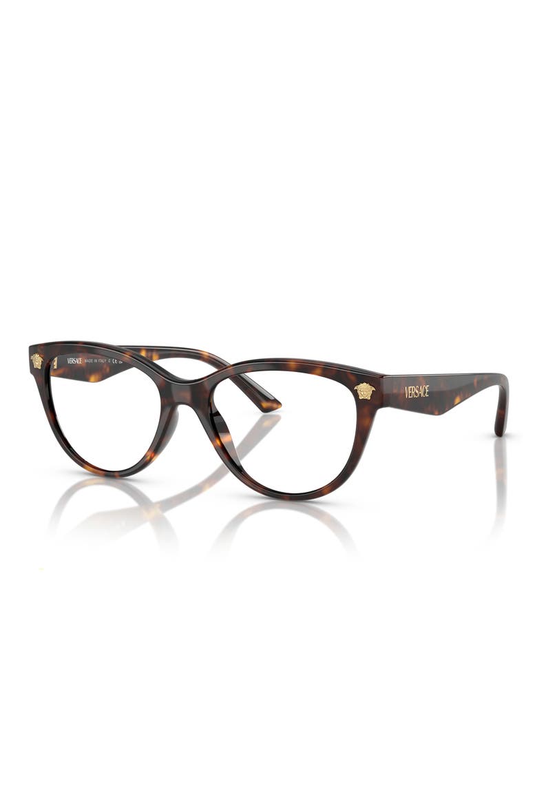 54mm Cat Eye Optical Glasses, Alternate, color, HAVANA