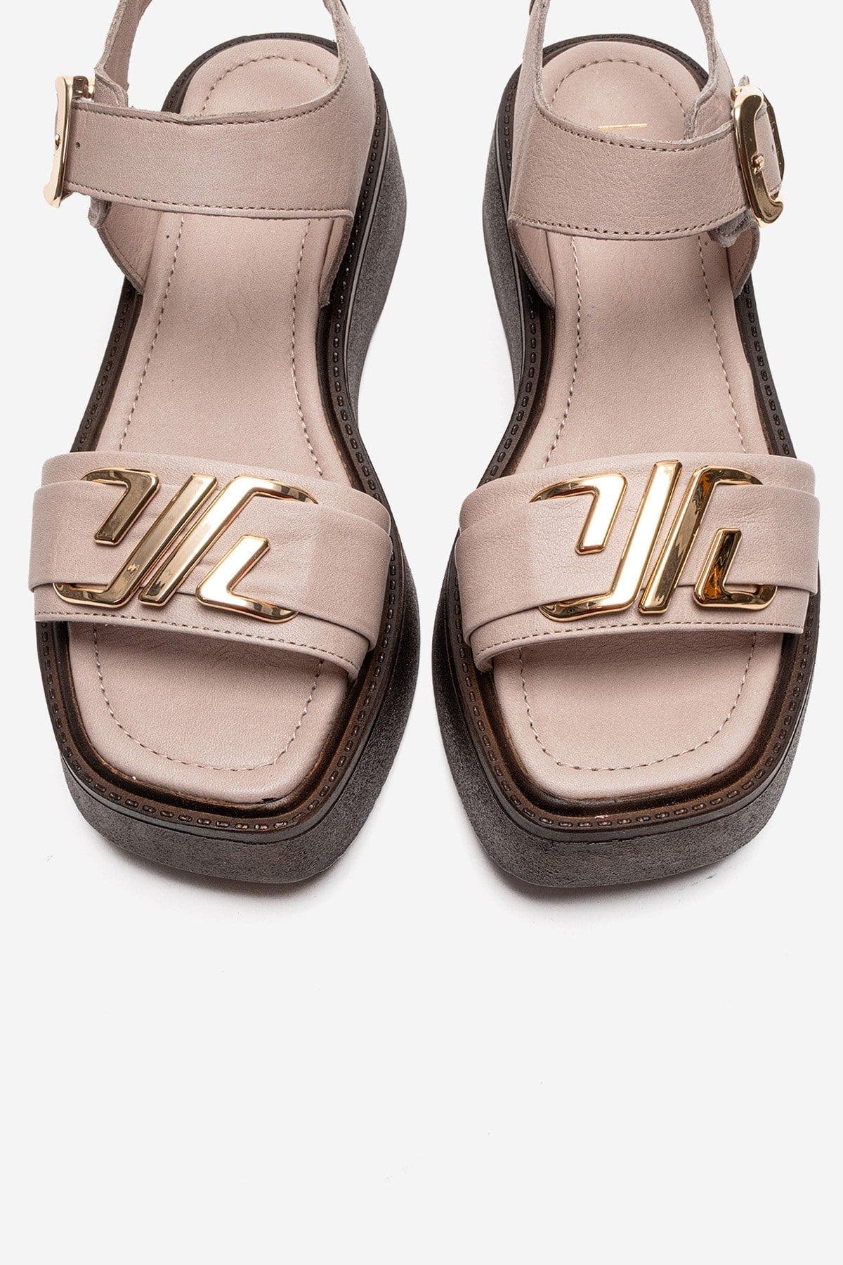 Forever & Always Shoes Lone Leather Platform Sandal, Alternate, color, Off-White