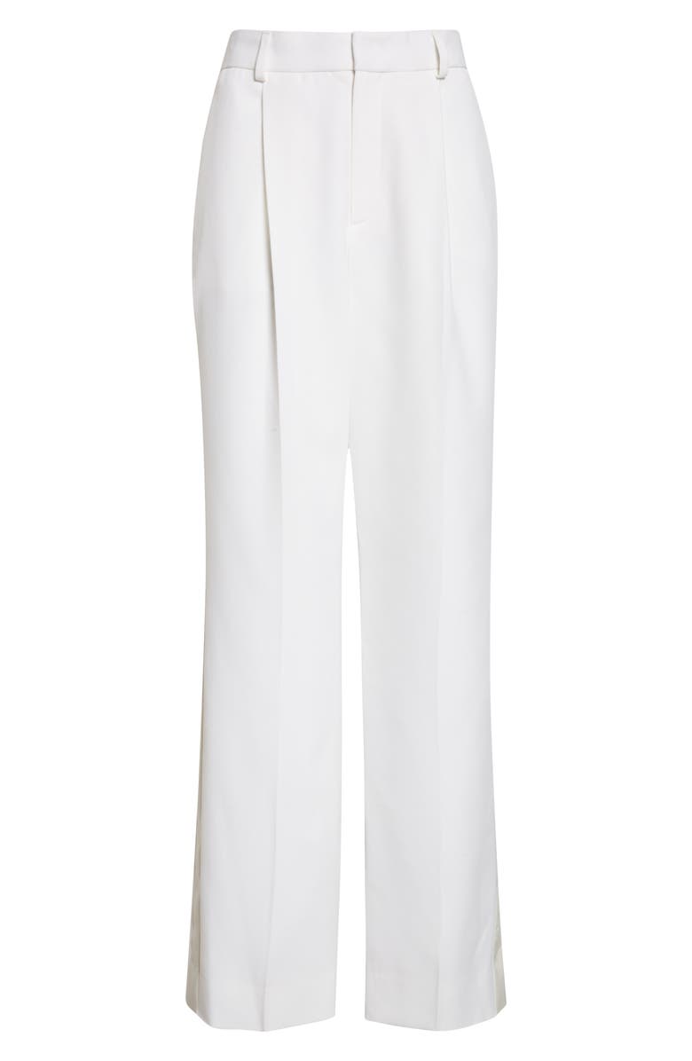 Victoria Beckham Tailored Straight Leg Trousers, Alternate, color, Ivory