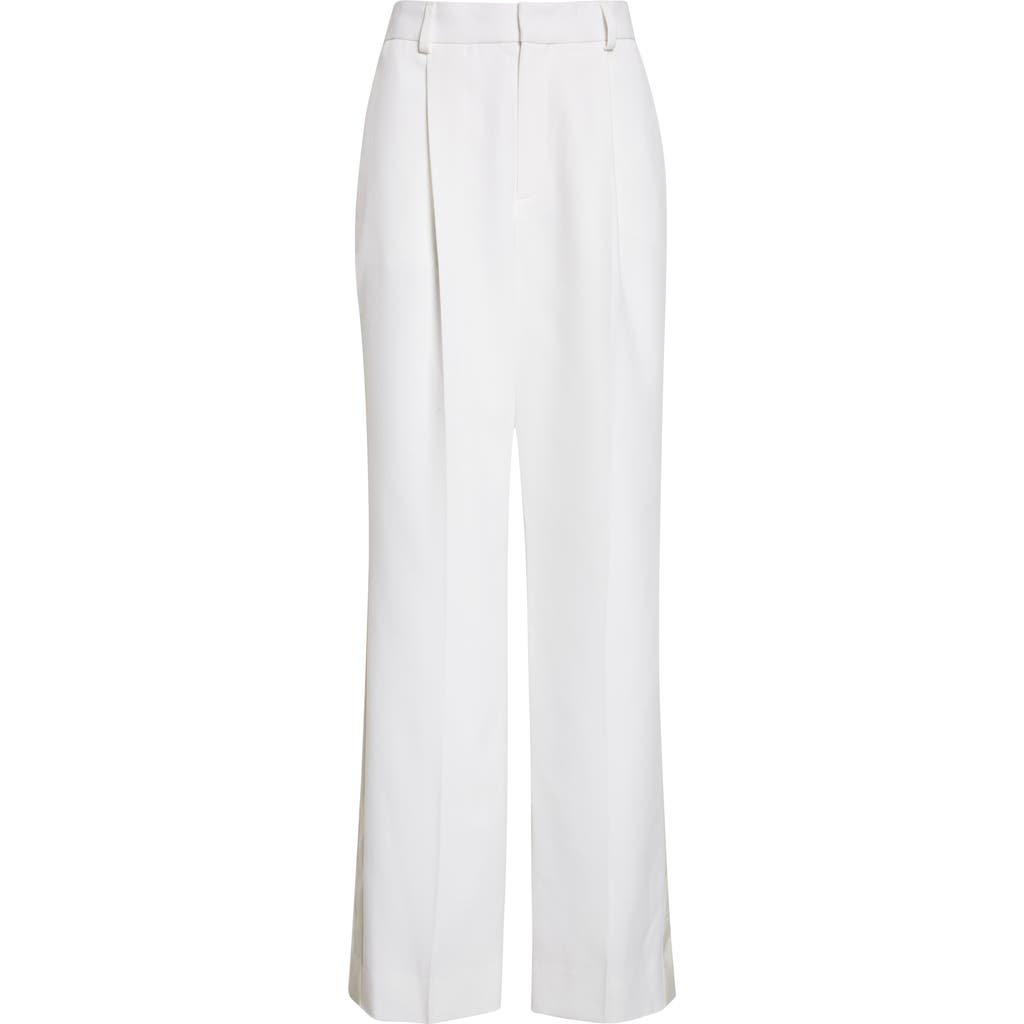 Victoria Beckham Tailored Straight Leg Trousers In White