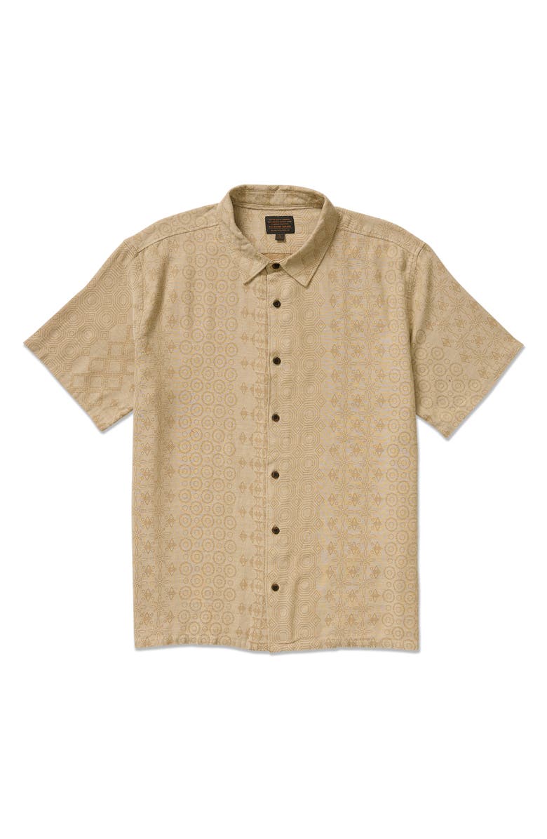 Billabong Needle Garage Jacquard Short Sleeve Button-Up Shirt, Alternate, color, Bolton