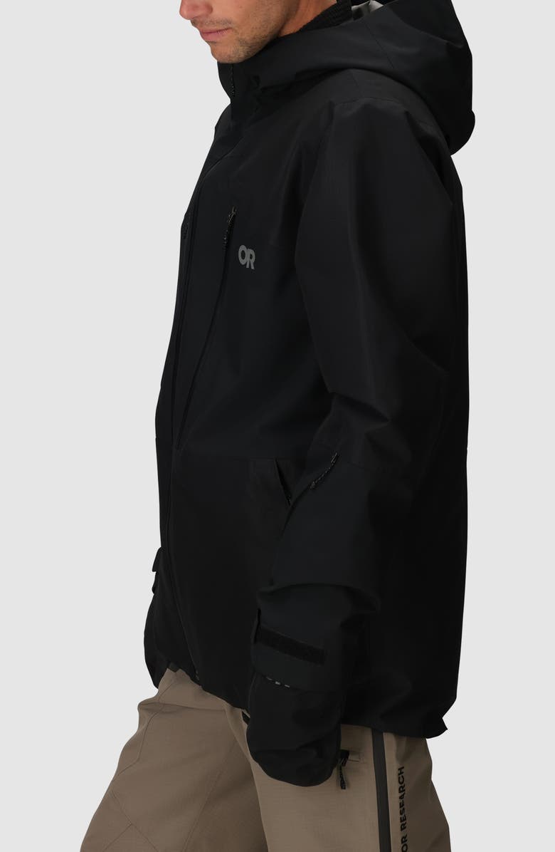 Outdoor Research Powderverse Waterproof Ski Jacket, Alternate, color, Black