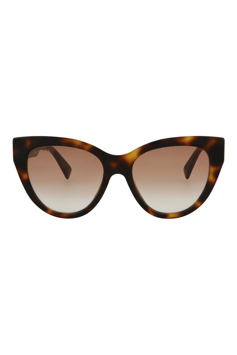53mm Cat Eye Sunglasses, Main, color, HAVANA GOLD RED