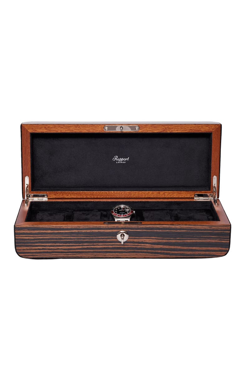 Rapport London MAYFAIR FIVE WATCH BOX, Main, color, Brown
